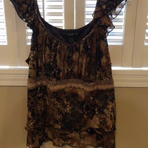 Venezia brown flowered print. Size 18/20.